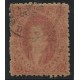 ARGENTINA 1865 GJ 20 RIVADAVIA ESTAMPILLA CON PLIEGUE 3ra TIRADA